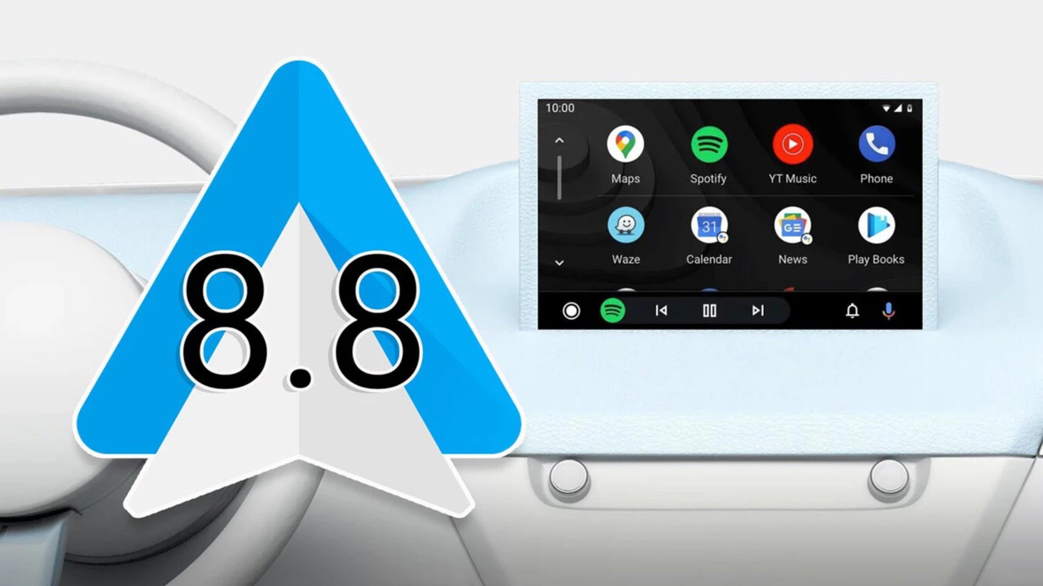 Android Auto 8.8, now available to download in its beta version