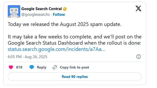 Google also posted this on X